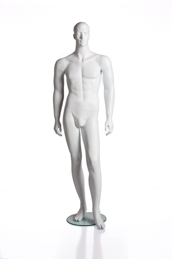 Full Male Mannequin -Matte White