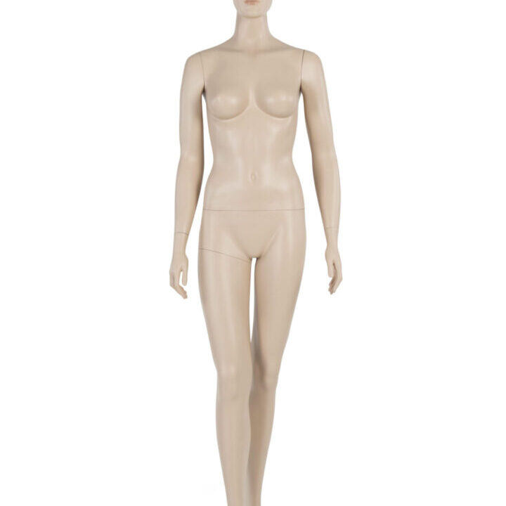 A mannequin in a dress without clothes